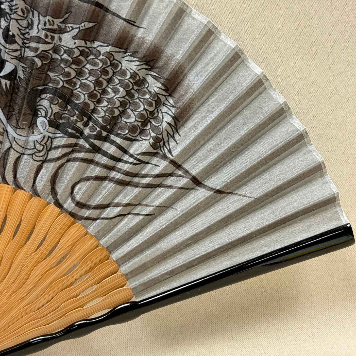 "Year of the Dragon" Vintage Folding Fan