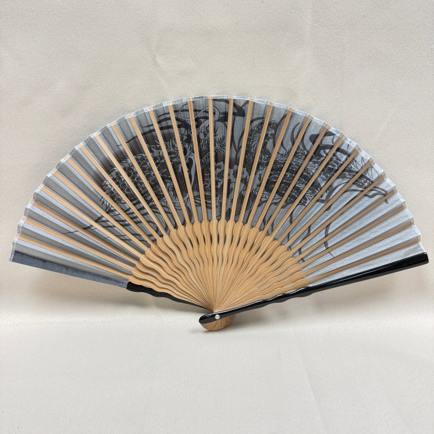 "Year of the Dragon" Vintage Folding Fan