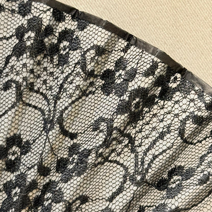 "Black Lace" Vintage Folding Fan