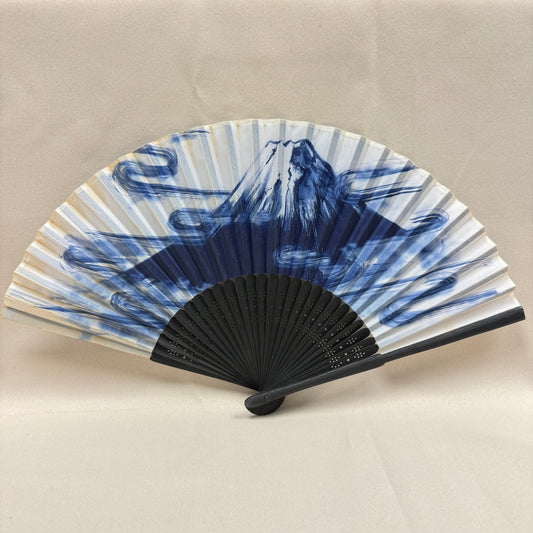 "Misty Mountain" Vintage Folding Fan