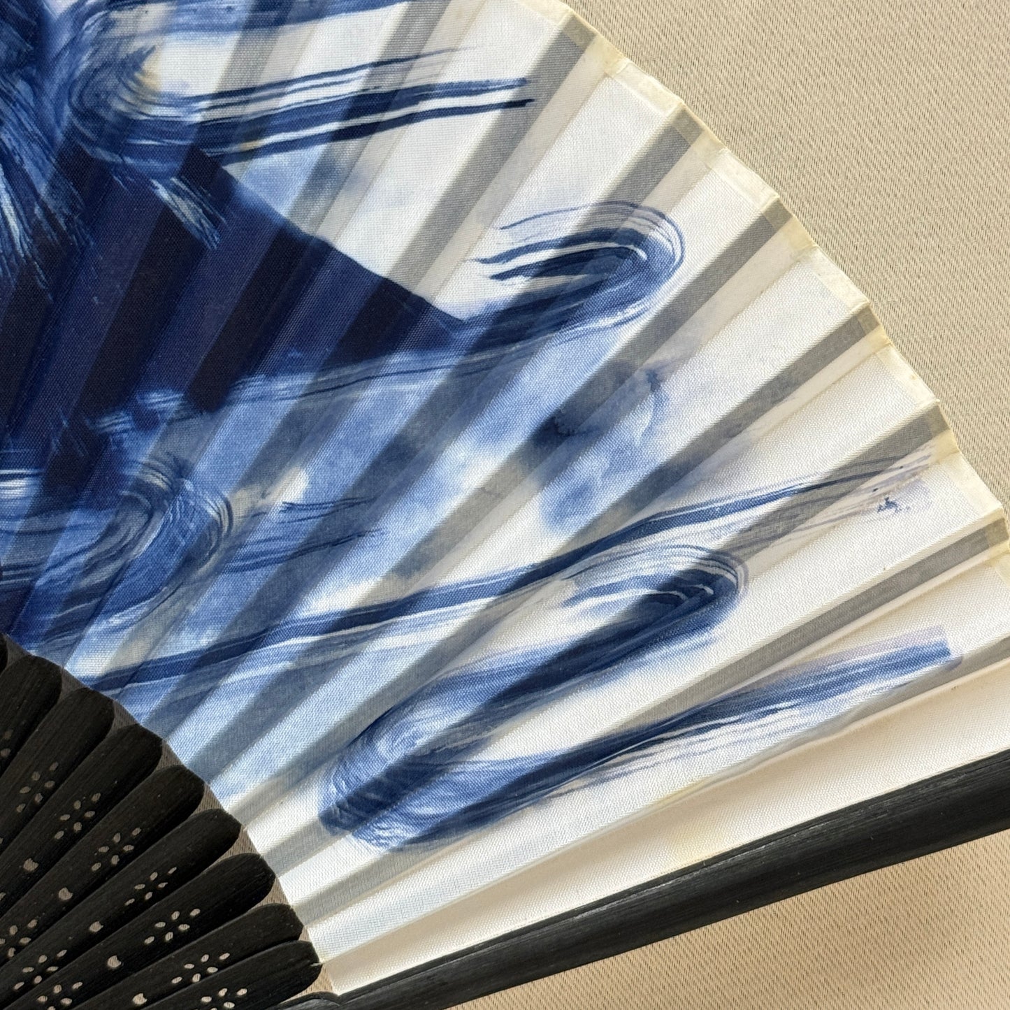 "Misty Mountain" Vintage Folding Fan