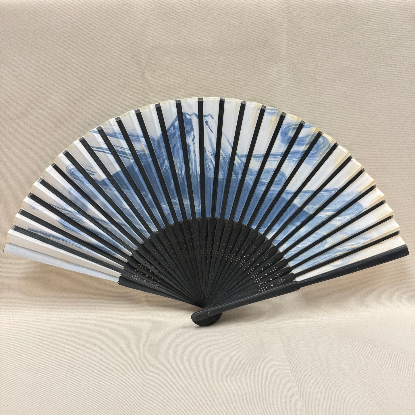 "Misty Mountain" Vintage Folding Fan