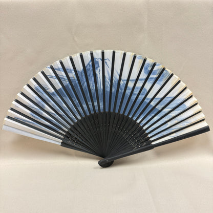 "Misty Mountain" Vintage Folding Fan