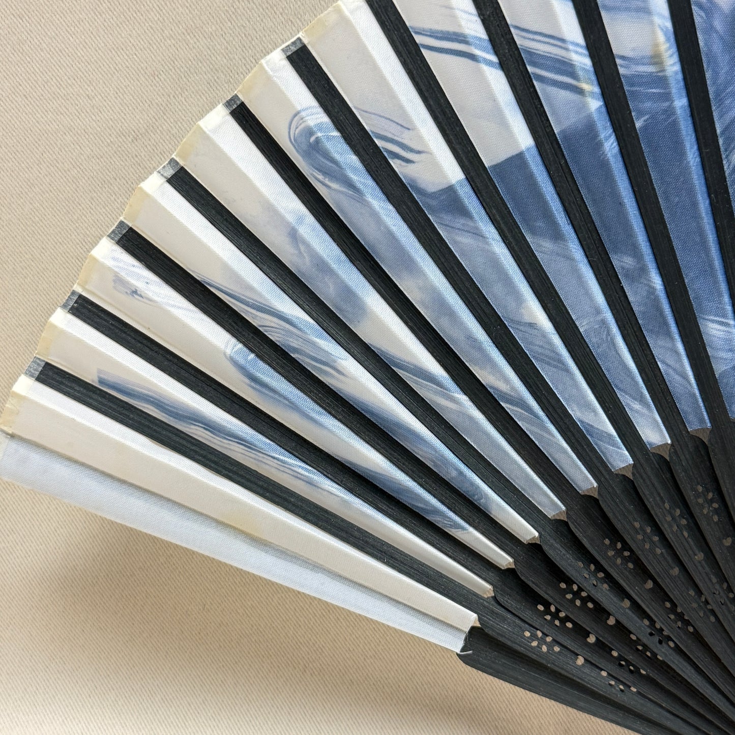 "Misty Mountain" Vintage Folding Fan
