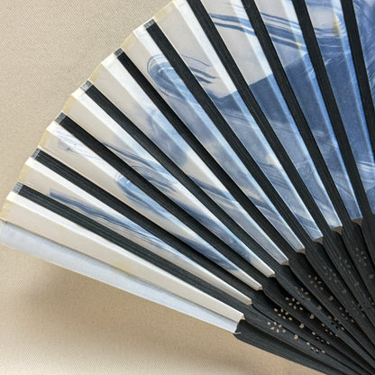 "Misty Mountain" Vintage Folding Fan