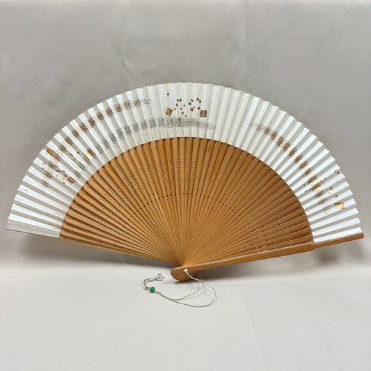 "Metallic Confetti" Vintage Folding Fan