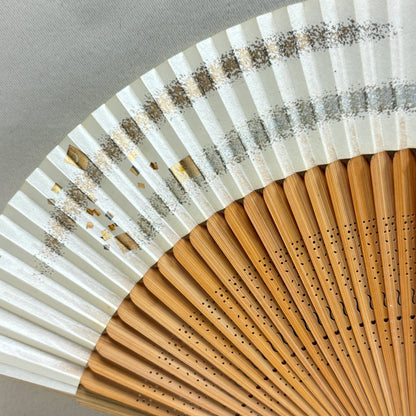 "Metallic Confetti" Vintage Folding Fan