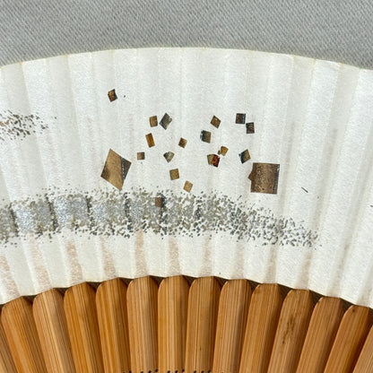 "Metallic Confetti" Vintage Folding Fan