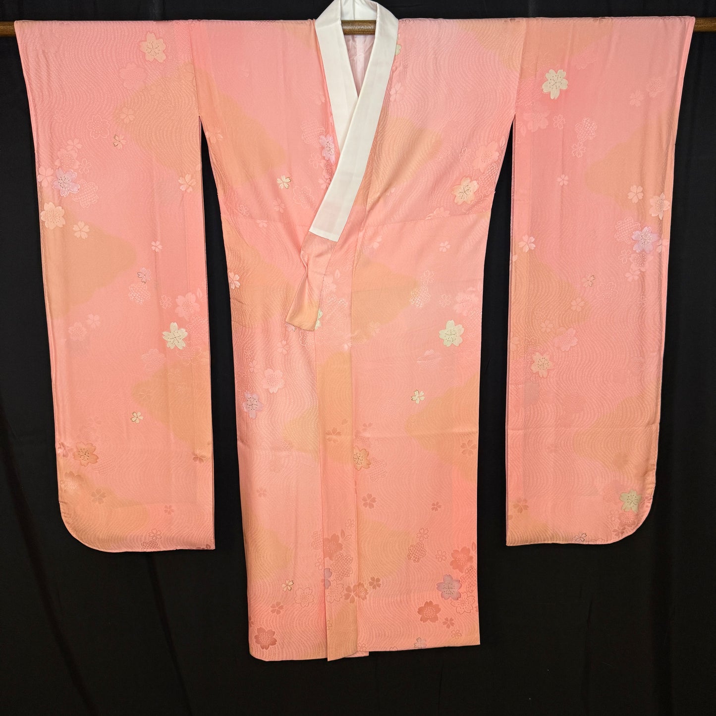 "Floating Sakura" Vintage Furisode Juban