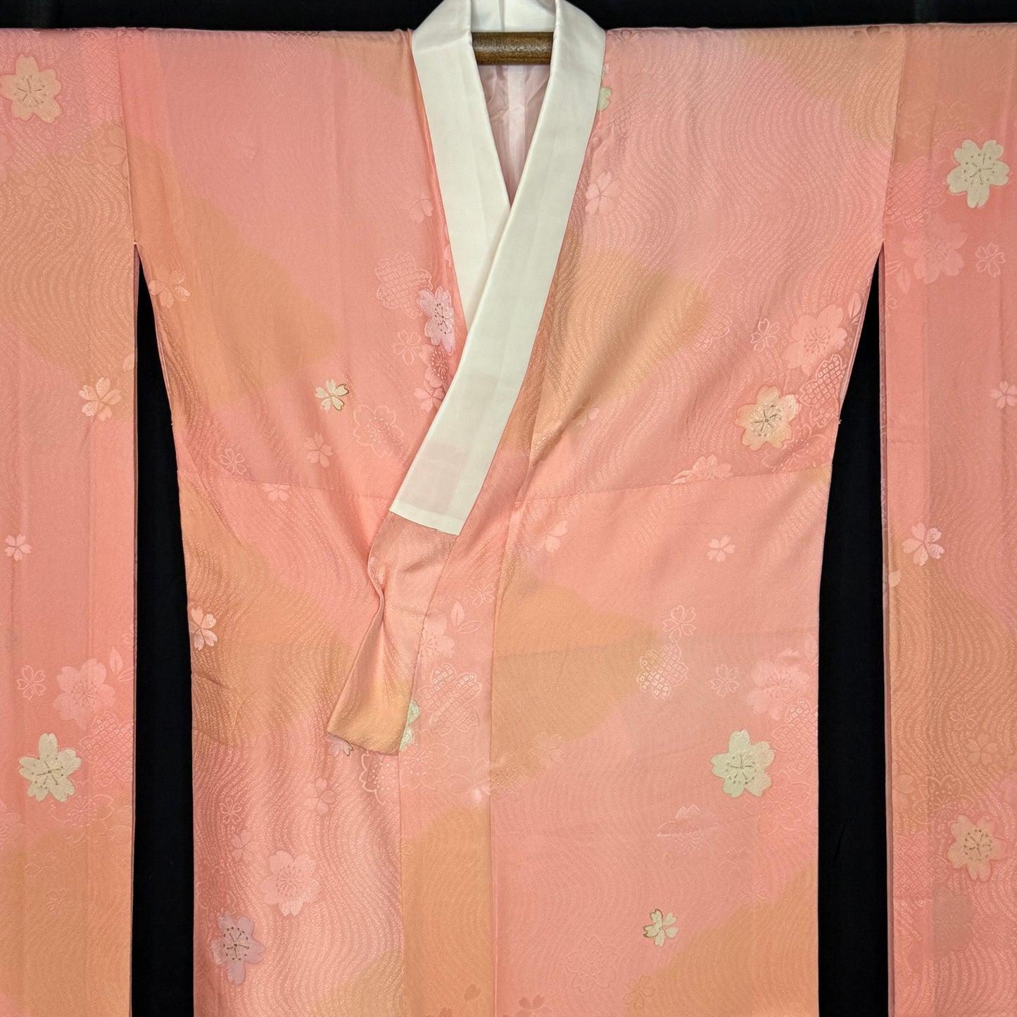 "Floating Sakura" Vintage Furisode Juban