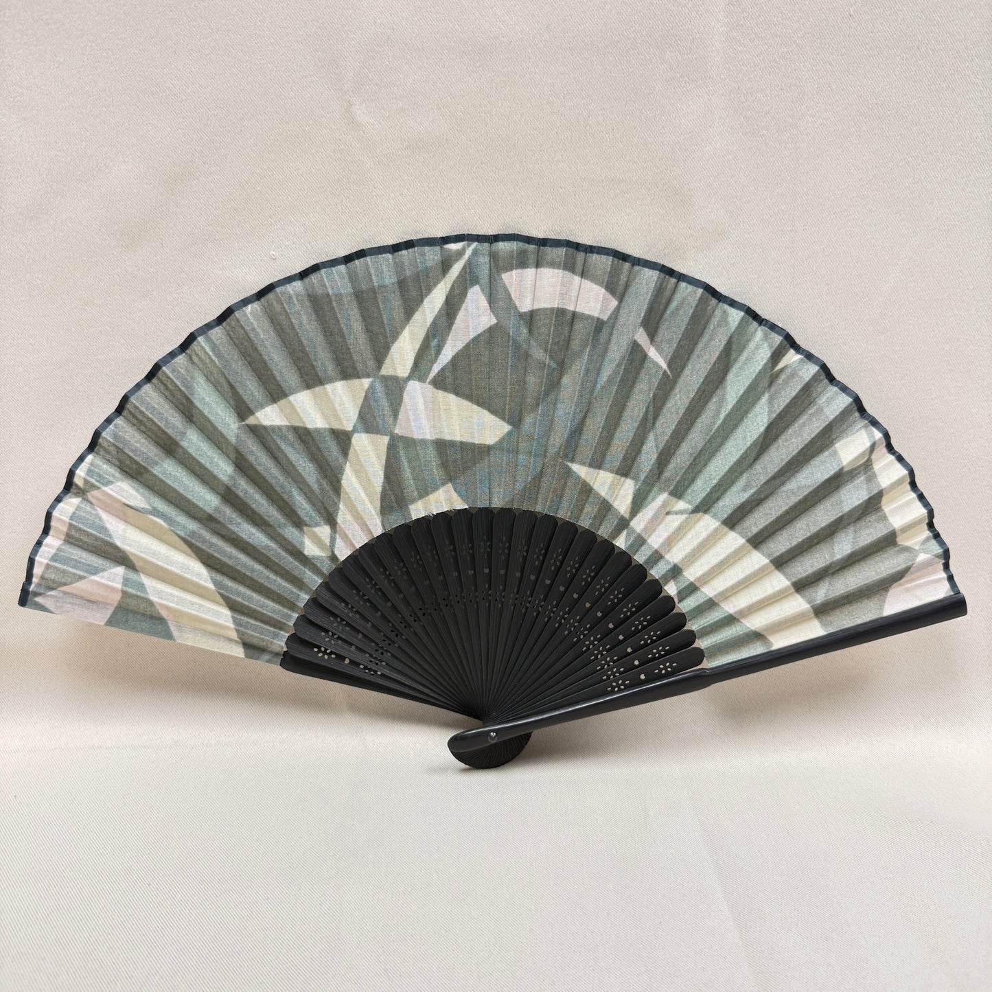 "Moonlit River" Vintage Folding Fan