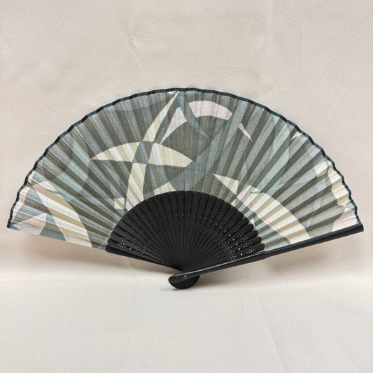 "Moonlit River" Vintage Folding Fan