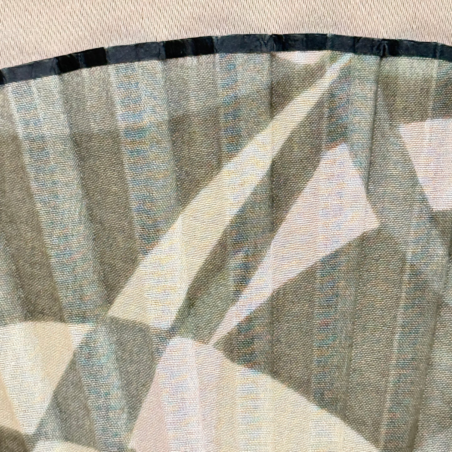 "Moonlit River" Vintage Folding Fan