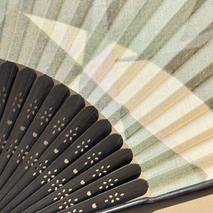 "Moonlit River" Vintage Folding Fan