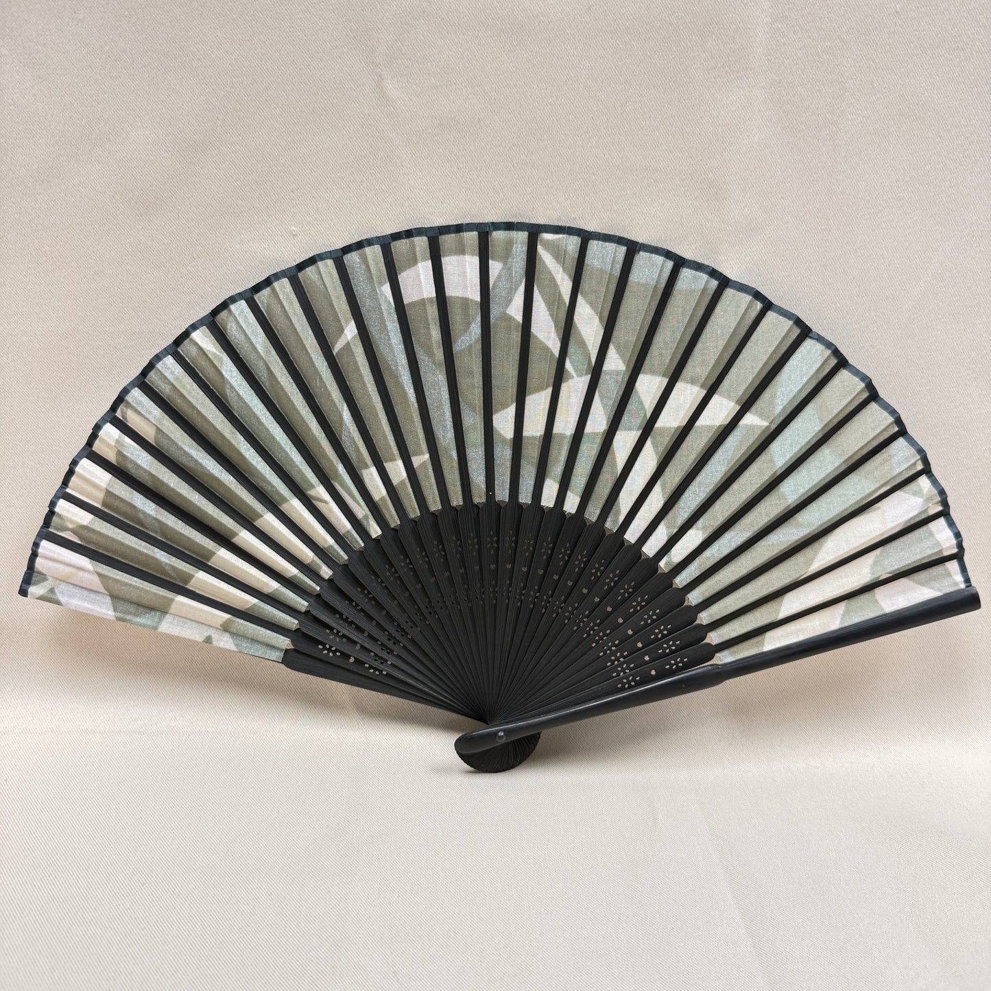 "Moonlit River" Vintage Folding Fan