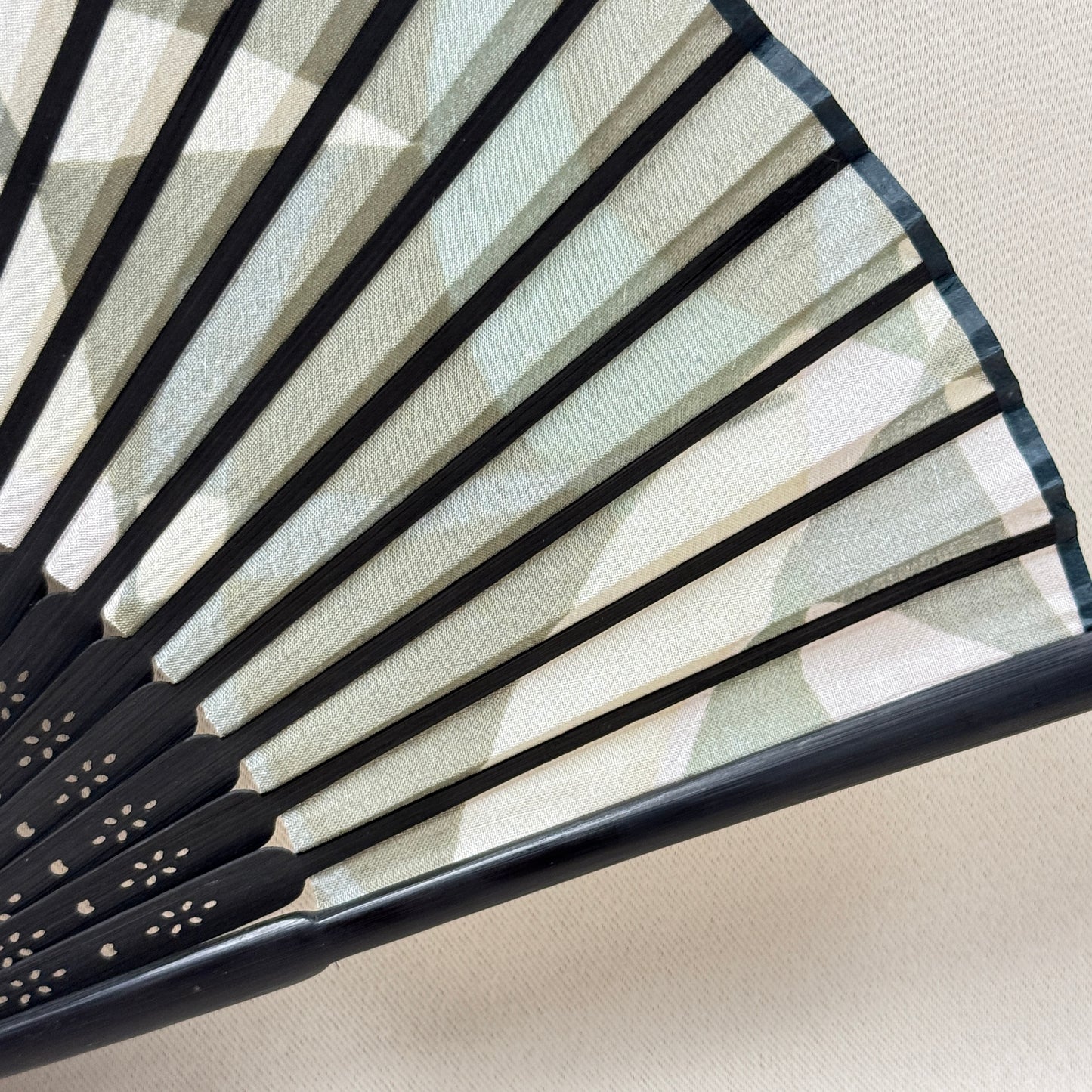 "Moonlit River" Vintage Folding Fan