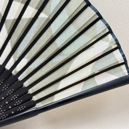 "Moonlit River" Vintage Folding Fan