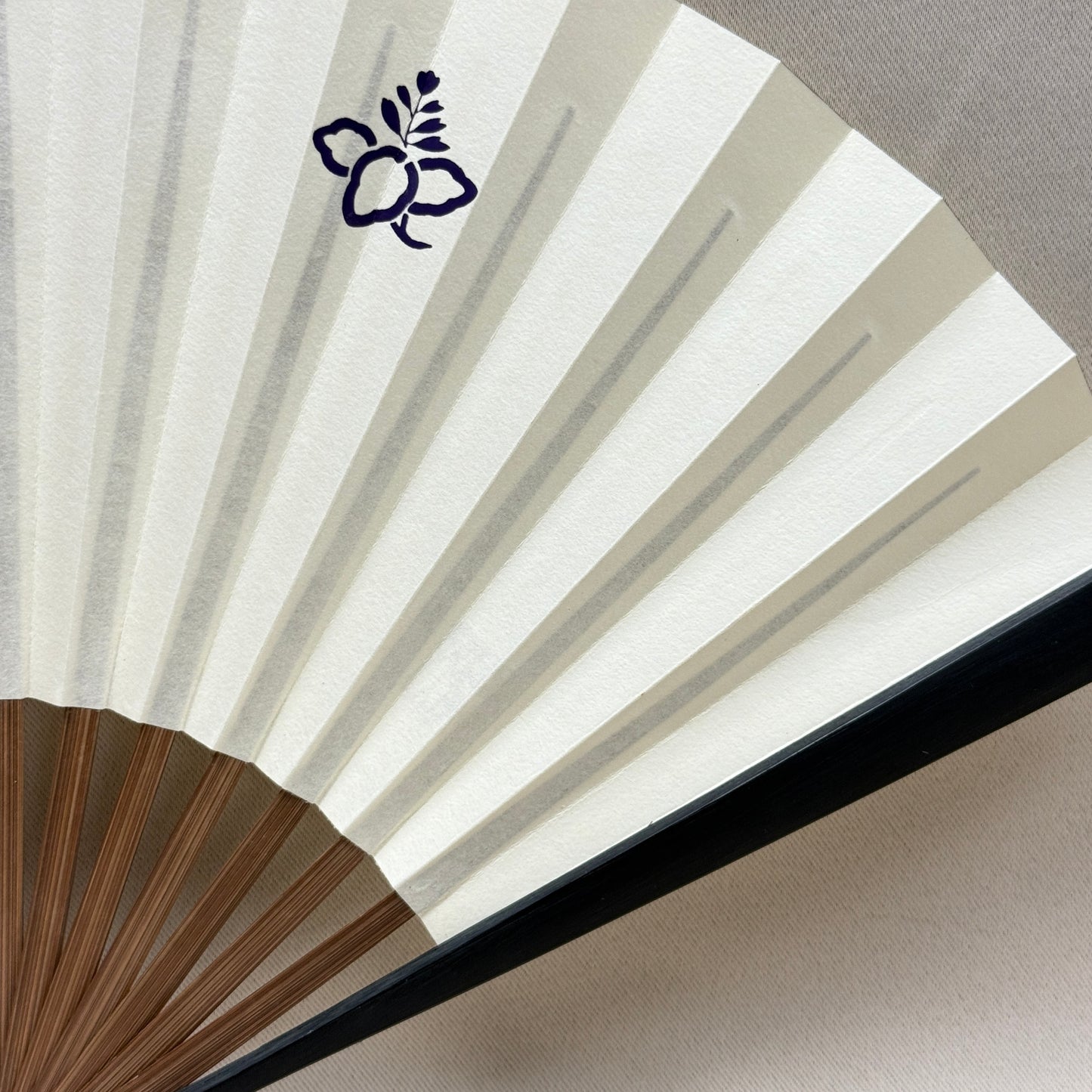"Paulownia Plum" Vintage Folding Fan