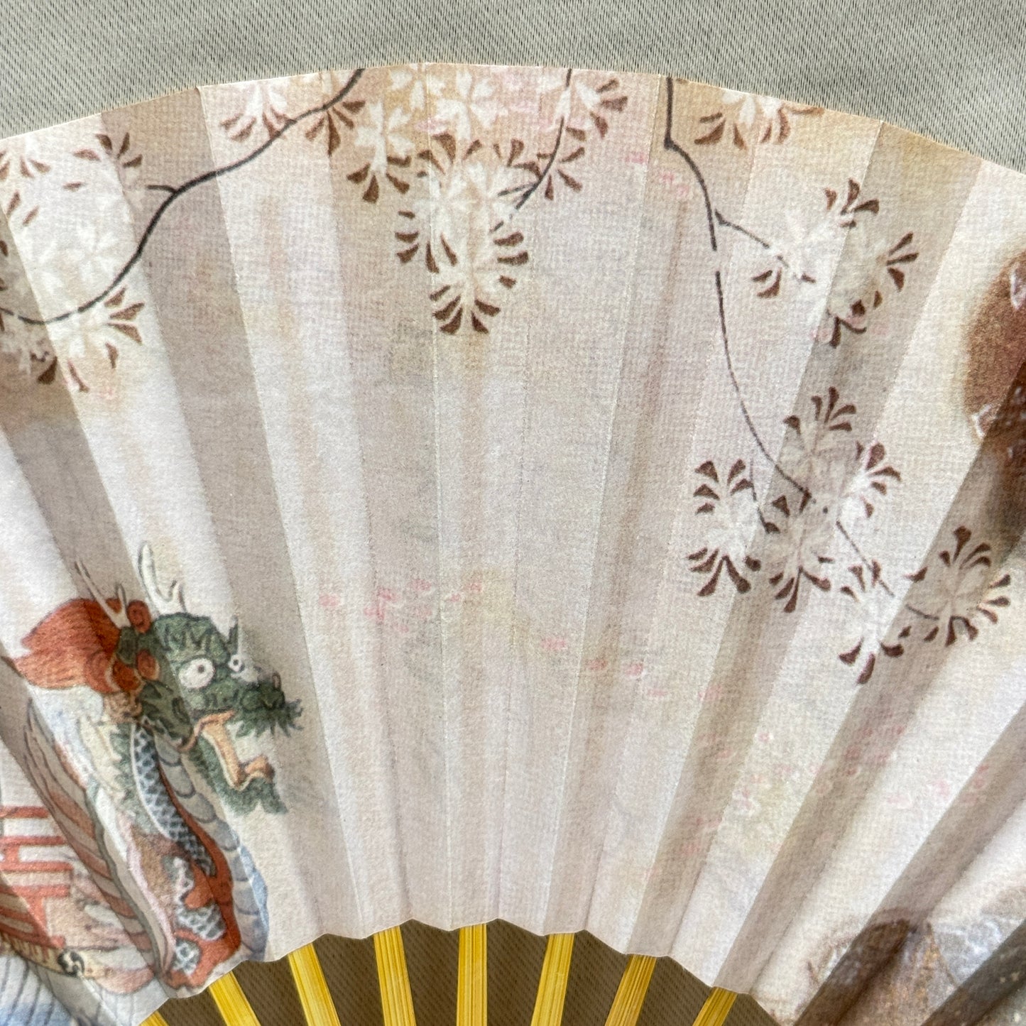 "Dragon Voyage" Vintage Folding Fan