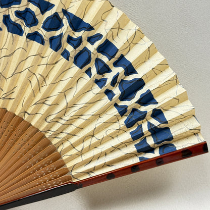 "Woodland Mosaic" Vintage Folding Fan