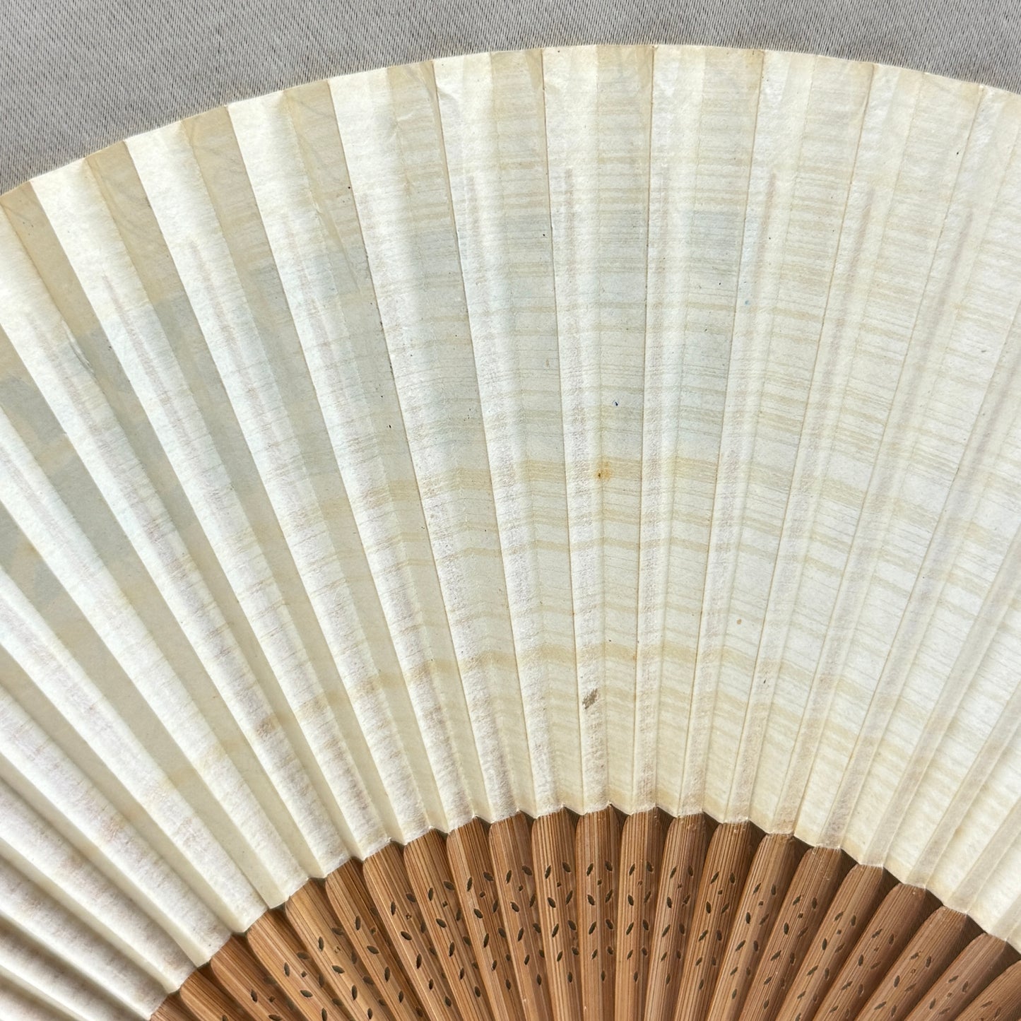 "Woodland Mosaic" Vintage Folding Fan