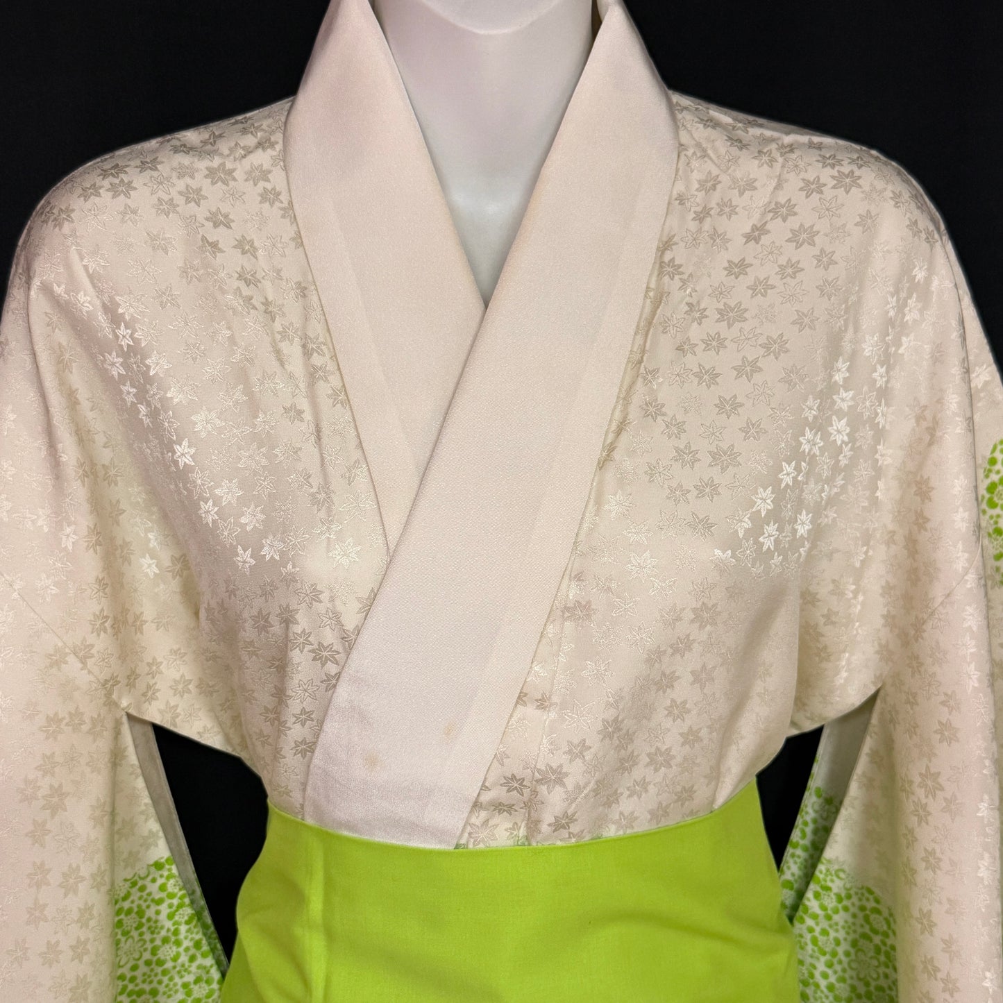 "Spring Momiji" Vintage Underkimono