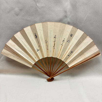 "Poet's Script" Vintage Dance Fan