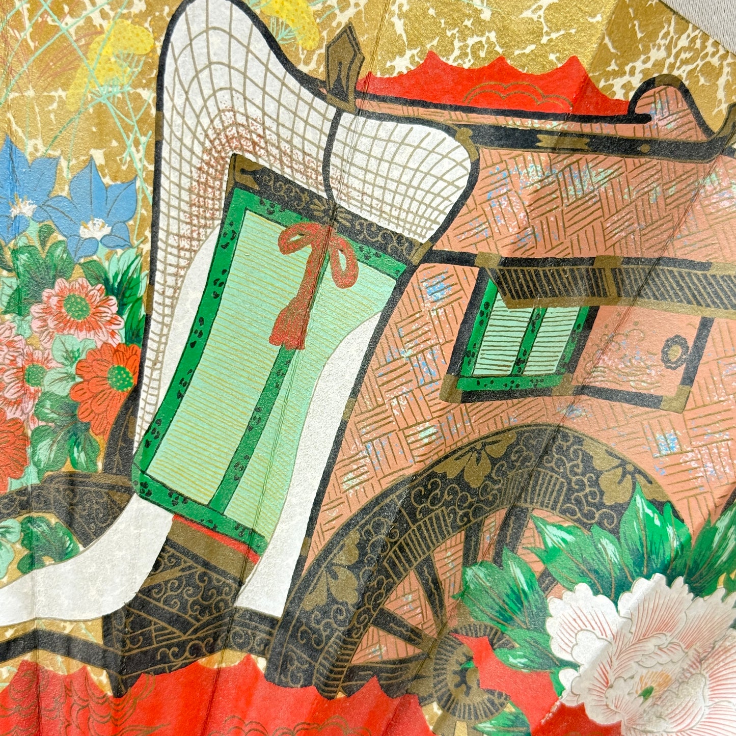 "Imperial Bloom" Vintage Dance Folding Fan