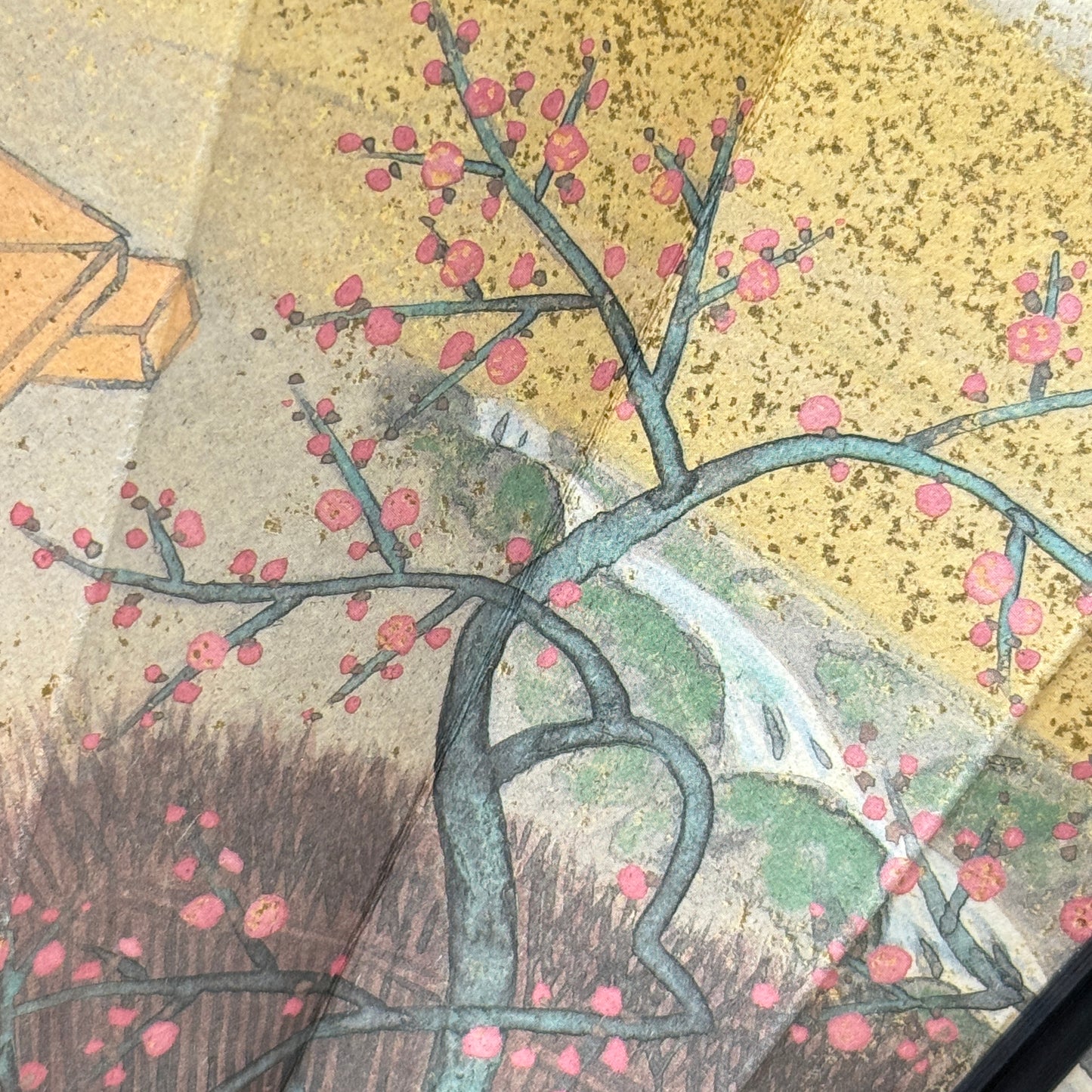 "Tale of Genji #1" Vintage Folding Fan