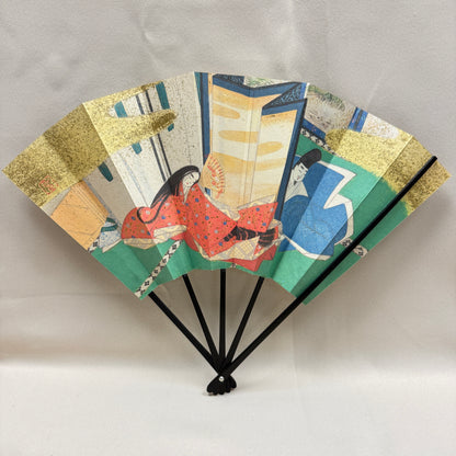 "Tale of Genji #1" Vintage Folding Fan