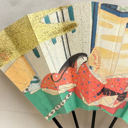 "Tale of Genji #1" Vintage Folding Fan
