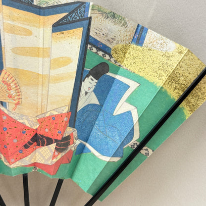 "Tale of Genji #1" Vintage Folding Fan