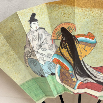 "Tale of Genji #2" Vintage Folding Fan