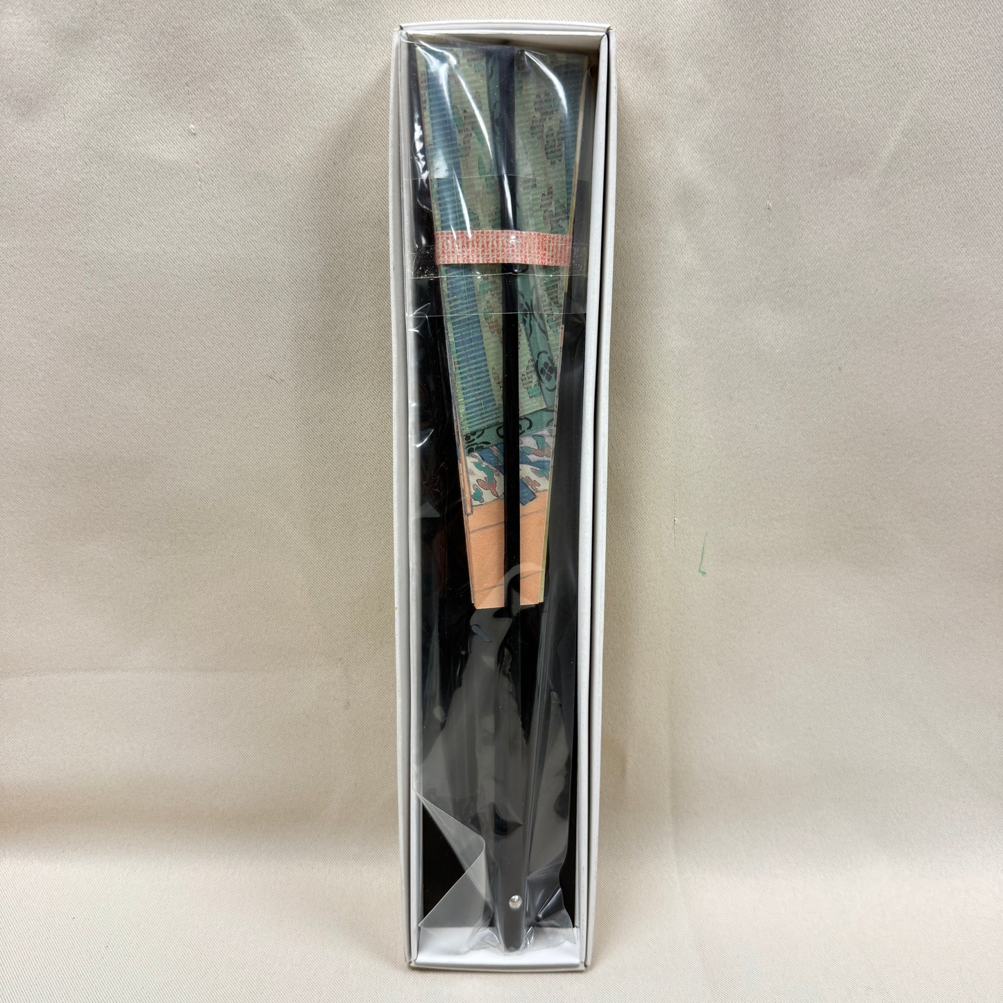 "Tale of Genji #6" Vintage Folding Fan