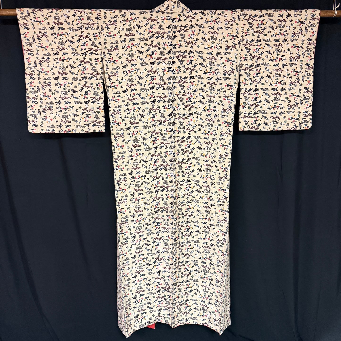 "Tortoise and Crane" Casual Kimono