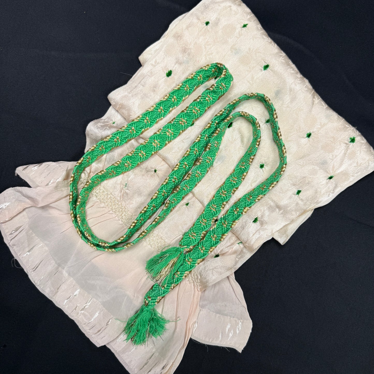 "Emerald Snow" Obiage Obijime Set
