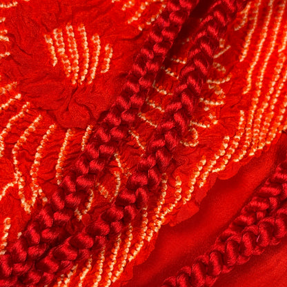 "Crimson Bloom" Obiage Obijime Set