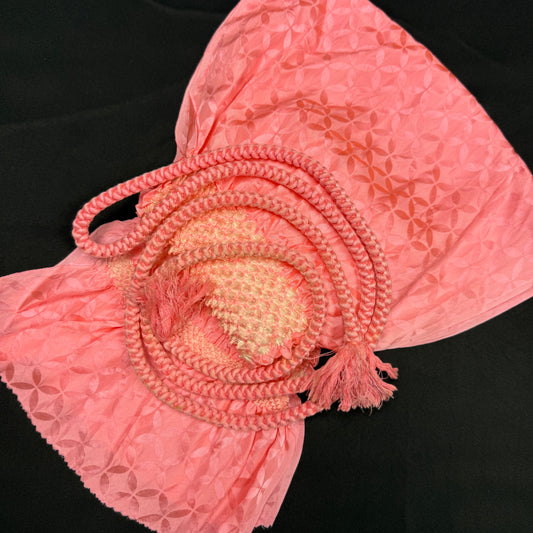 "Pink Pucker" Obiage Obijime Set