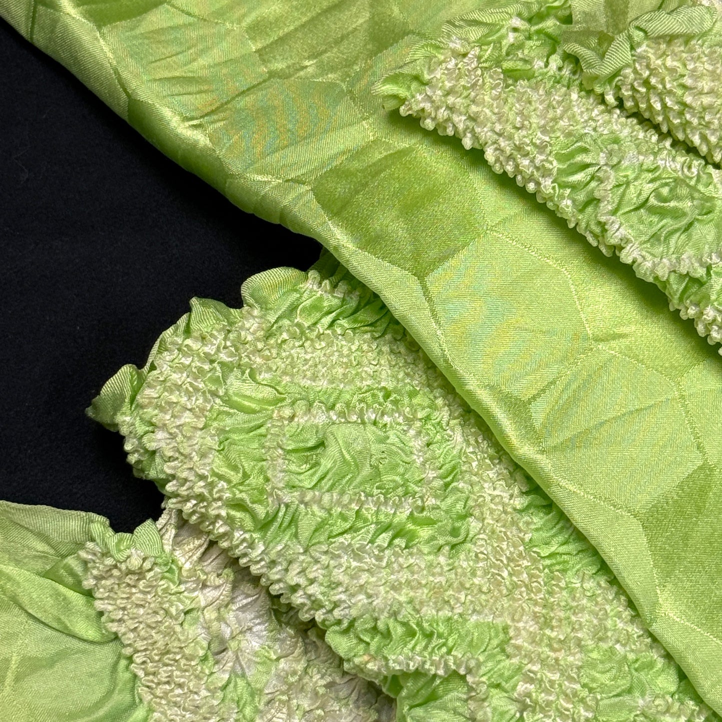 "Bamboo Green" Obiage Obijime Set