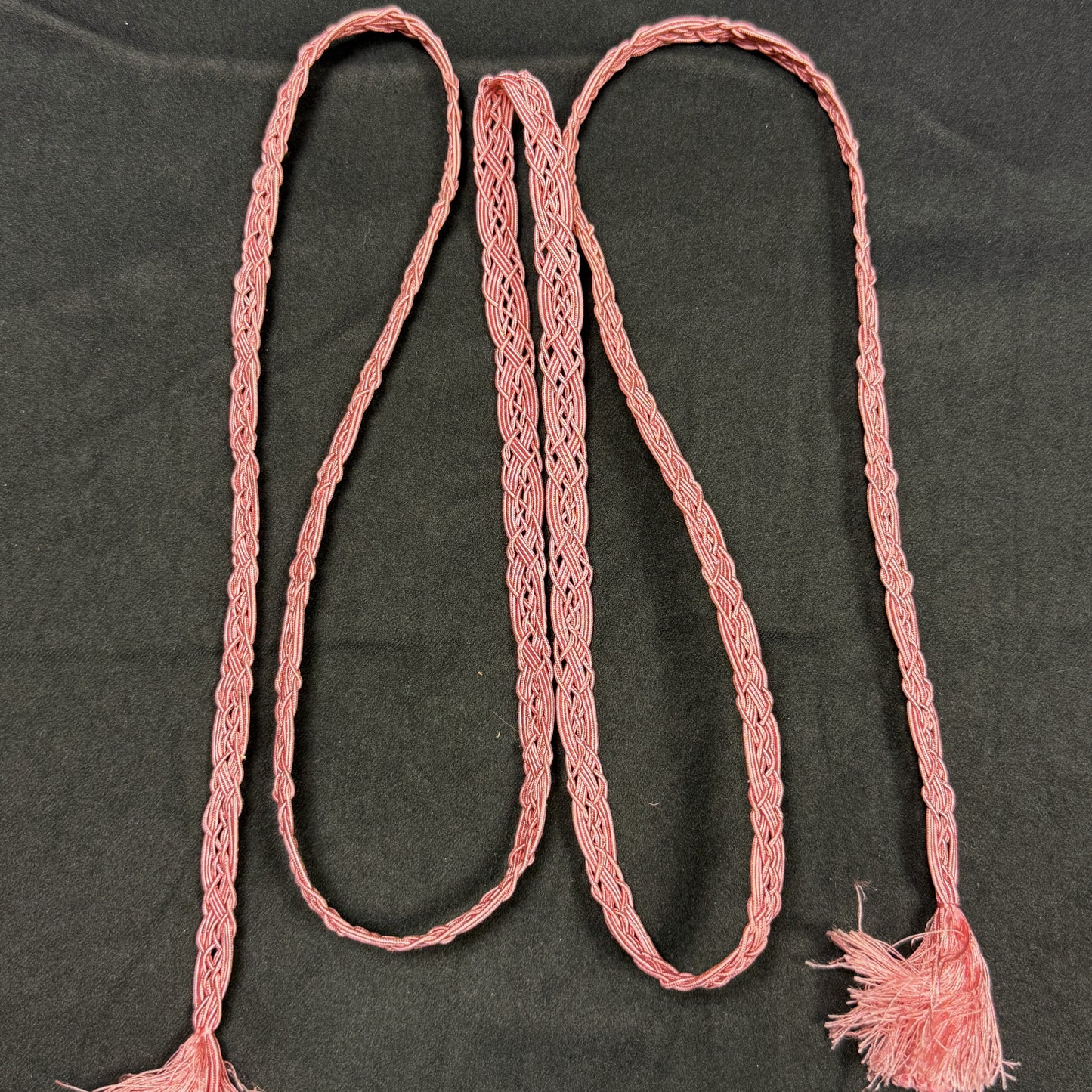 "Pink Fans" Obiage Obijime Set