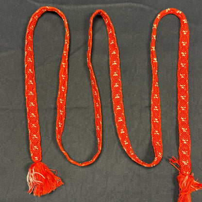 "Orange Seigaiha" Obiage Obijime Set