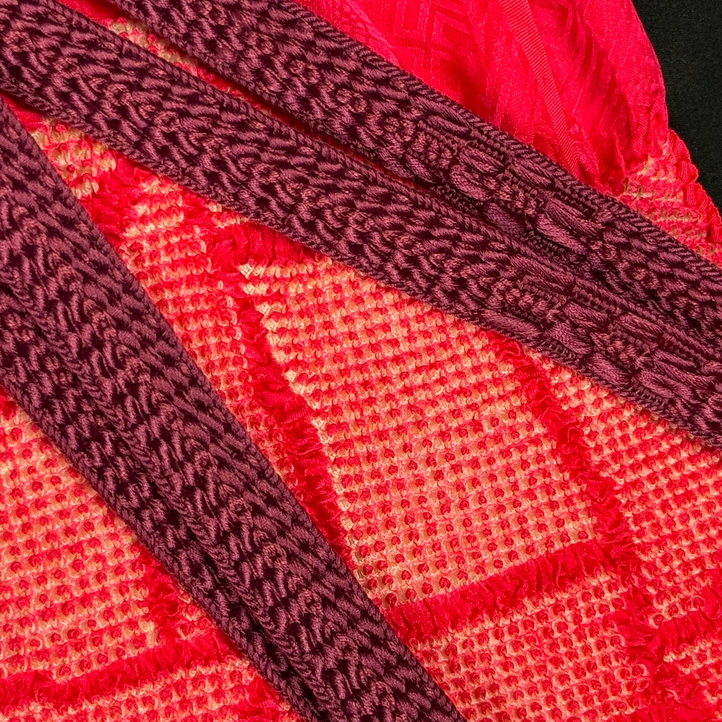 "Bamboo Lattice" Obiage Obijime Set