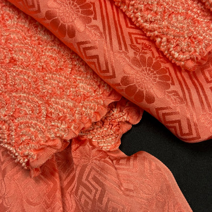 "Pink Seigaiha" Obiage Obijime Set