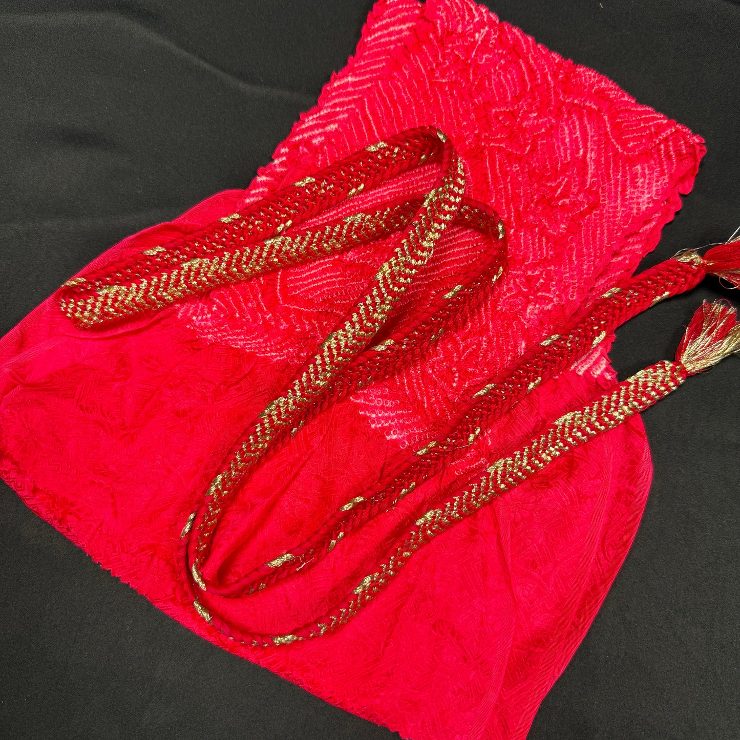 "Jewel Tone Pink" Obiage Obijime Set