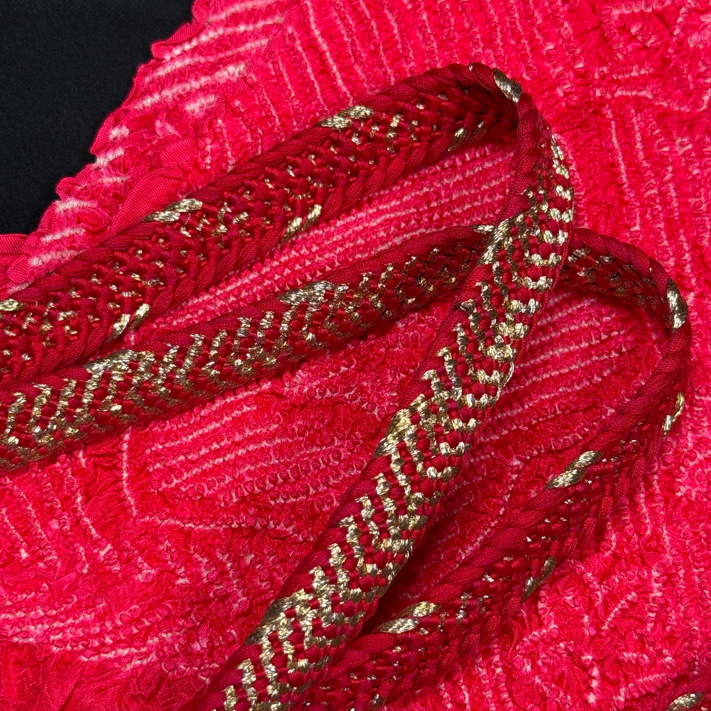 "Jewel Tone Pink" Obiage Obijime Set