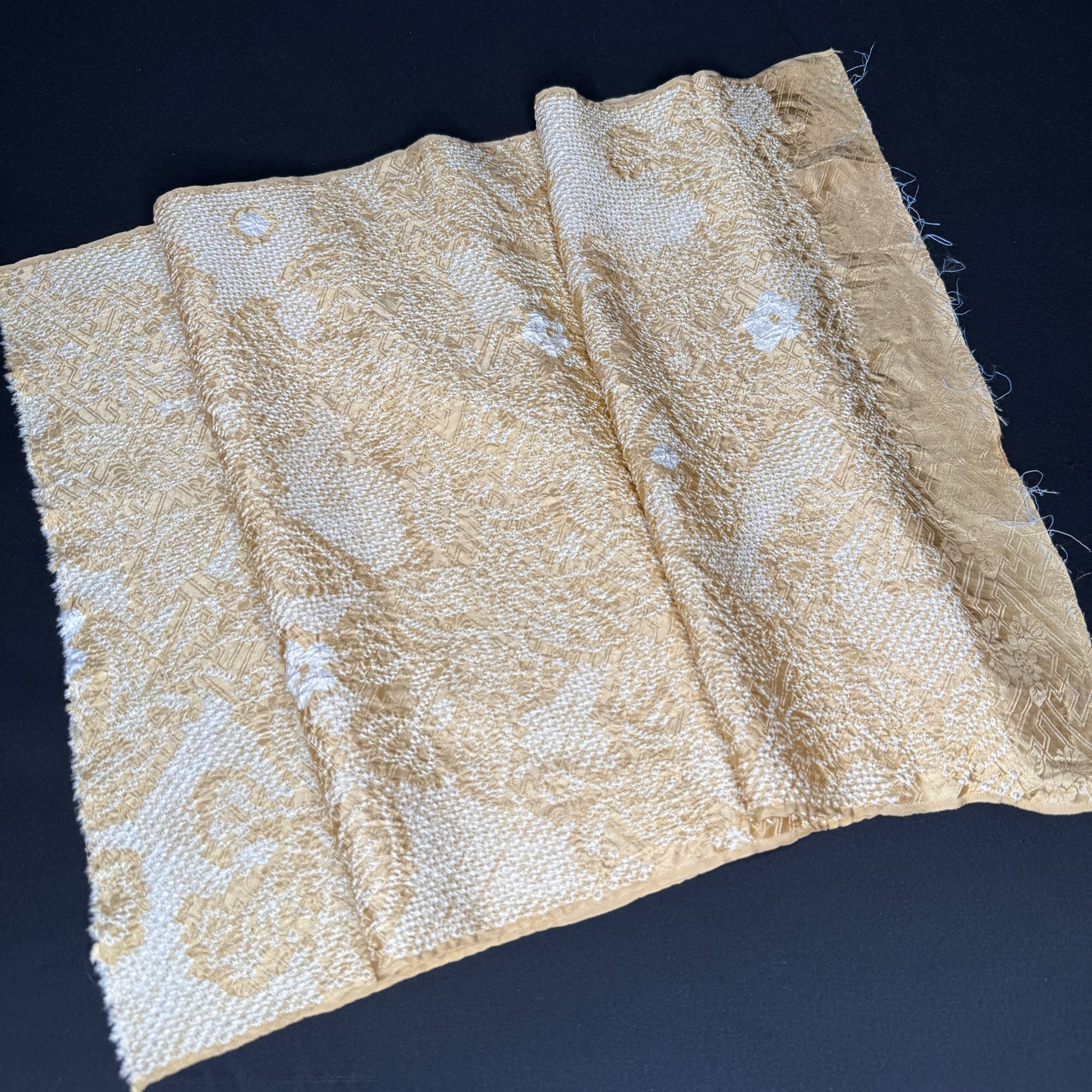 "Honey Shibori" Vintage Kimono Yardage
