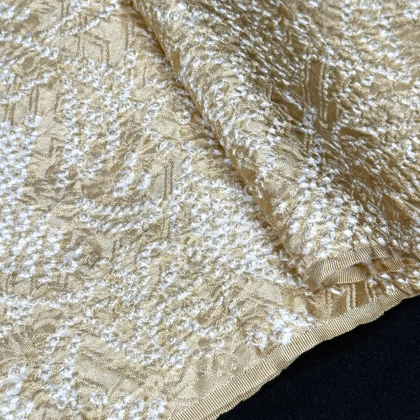 "Honey Shibori" Vintage Kimono Yardage