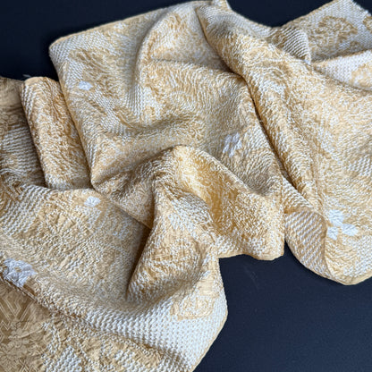 "Honey Shibori" Vintage Kimono Yardage