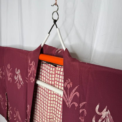 Kimono and Obi Hanger - Telescoping Orange and White