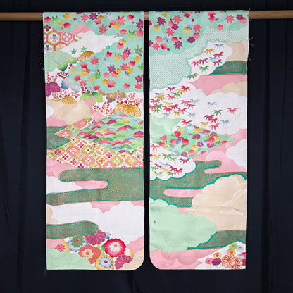 "Kyoto Cascade" Furisode Sleeve Pair